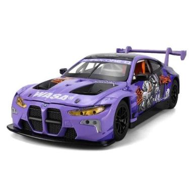 Imagem de BMW M4 GT3 Audi R8 LMS Modelo De Carro De Fundição Em Escala 1:24 Som 