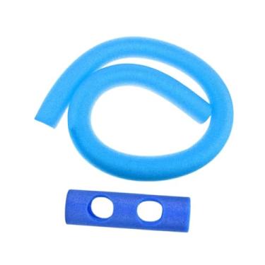 Imagem de Vaveren Tubo de espuma flutuante para piscina de macarrão de 59,06 polegadas, versátil para jogo aquático, auxílio para treinamento de natação com junta de, Azul