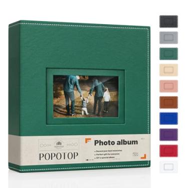 Imagem de popotop Álbum De Fotos 4X6 Com 300 Bolsos E Capa Dura Couro, Livro Pequeno 50 Páginas Para Família, Viagens, Casamento, Presentes Bebês
