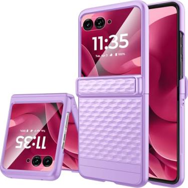 Imagem de Miimall Capa à prova de choque para Motorola Razr 60 Ultra com protetor de tela, [proteção inovadora de dobradiça] Capa fosca fina antiderrapante à prova de poeira para Razr Ultra 2025 de grau militar