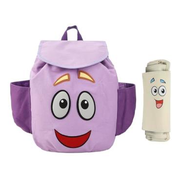 Imagem de Mochila Dora The Explorer Personagem 33 cm Mochila novidade com bolsa de mapa