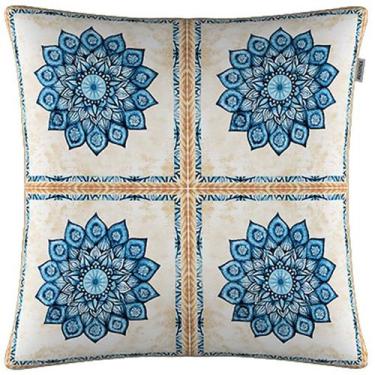 Imagem de Capa de Almofada Veludo Mescla Mandala em Moldura 45x45cm - Adomes