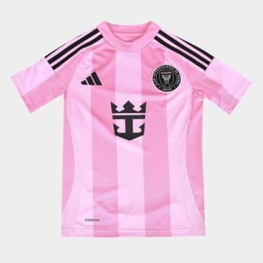 Imagem de Camisa Inter Miami Infantil Home 25/26 s/n Torcedor Adidas, Rosa, 9/10
