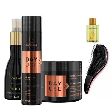 Imagem de Kit Borabella Shield + Shp+Máscara Day Use +Escova/Argan7ml