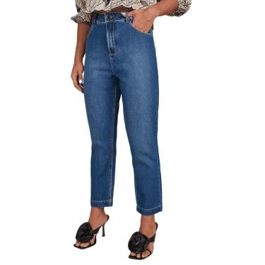 Imagem de Calça Feminina Lado Avesso Jeans New Straight Mignon - L1252-Feminino
