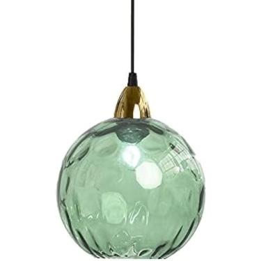Imagem de Abajur De Vidro Manchado De Estilo Nórdico Iluminação Pendente, Diâmetro Criativo 20cm/7.8in, Lustre De Decoração Simples, Mini Lâmpada Pendurada De Vidro Soprado à Mão, E