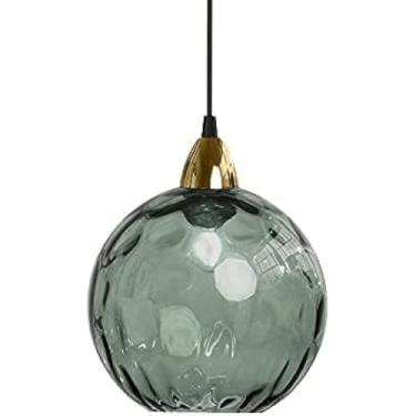Imagem de Abajur De Vidro Manchado De Estilo Nórdico Iluminação Pendente, Diâmetro Criativo 20cm/7.8in, Lustre De Decoração Simples, Mini Lâmpada Pendurada De Vidro Soprado à Mão, K