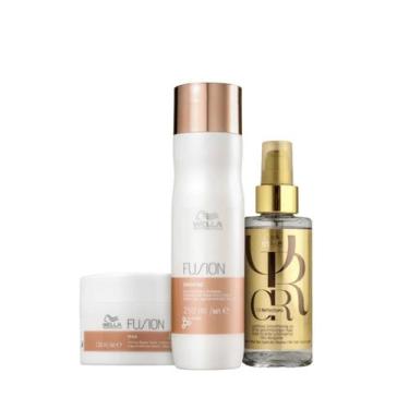 Imagem de Wella Fusion Sh 250ml + Masc 150ml + Oleo 100ml - Wella profissional