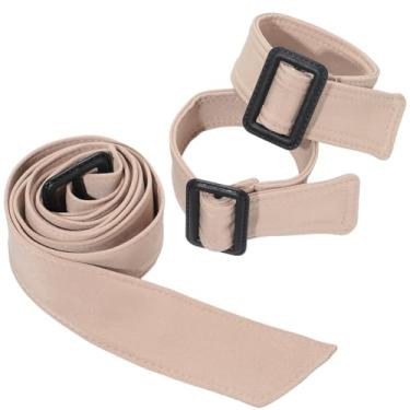 Imagem de GORGECRAFT 3 peças, 2 estilos, cinto de substituição com cintos de manga Burlywood poliéster macio ajustável fivela na cintura acessórios para sobretudo vento jaqueta corta-vento camisa social