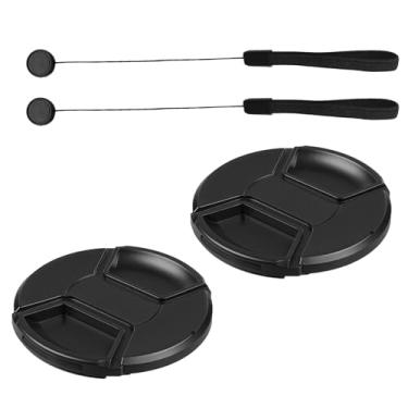 Imagem de QQM Pacote Com 2 Tampas De Lente Frontal 58 Mm, Adequadas Para Canon Eos Rebel T7 T6 T5 T100 4000D Sl3 Sl2 Sl1 Xsi Xti T8I T7I T6S T6I T5I T4I T3I T2I T1I Kit Ef-S 18-55 Mm E Outras Roscas Filtros