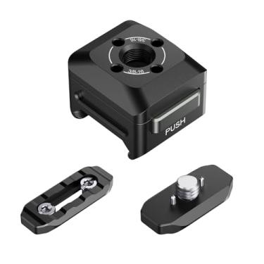 Imagem de Sirui Kit De Placa Montagem Liberação Rápida Universal Com 2 Trilhos Nato, Para Pino Localização Arri Adaptador, Suporte Câmera Base Qr, Alça Superior, Lateral E Braço Mágico, Am-Qn01