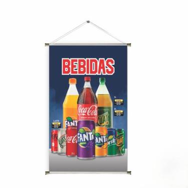 Imagem de Banner pronto Bebidas BA 047 medida 45x70 cm arte pronta
