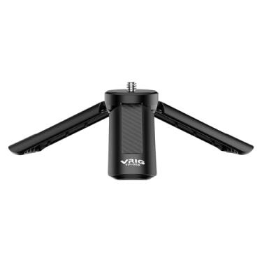 Imagem de VRIG Suporte de mini tripé, bastão de selfie portátil para mesa e tripés de viagem com parafuso padrão de 0,6 cm, adequado para câmera, DJI OSMO Mobile 2, ZHIYUN Smooth, estabilizador de aderência com