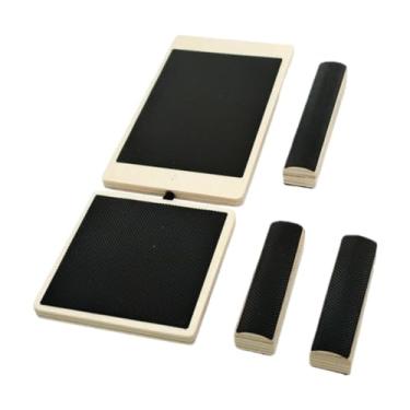 Imagem de kowaku Prancha de equilíbrio para tornozelos, prancha de alongamento para pés, exercitador de madeira antiderrapante para tornozelos, maca para pés,