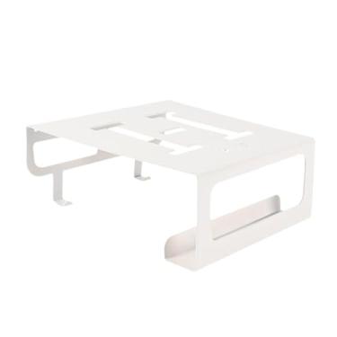 Imagem de Dynwave Suporte de parede para bicicleta com gancho fixo para garagem, resistente, resistente, multifuncional, de aço carbono, suporte de, Branco