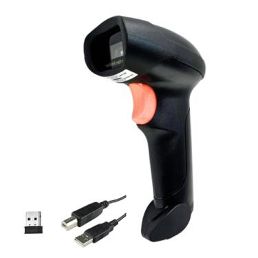 Imagem de Leitor De Código De Barras Sem Fio Usb 2,0 Fio 1.8m Laser Passa1D Ideal Para Lojas