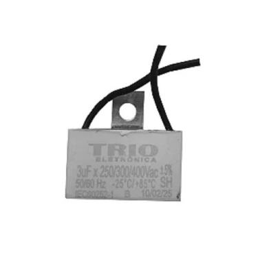 Imagem de Capacitor 2 fios quadrado 1,5 uf x 250/400v chapa tri - TRIO