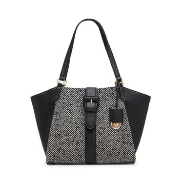 Imagem de Anne Klein Bolsa feminina média espinha de peixe com alça conversível