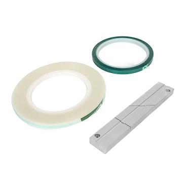 Imagem de Akozon Título: Conjunto de Emenda de Fita de 1/4 de Polegada - Bloco de Emenda Profissional de Fita para ReeL Revoxsonido Open para Bobina, Completo Com Adesiva e Líder