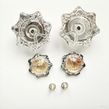 Imagem de OwnLifeYF Maçaneta de substituição para torneira de banheira quente e fria, compatível com Delta/Elex/Peerless MP54260 Banheira de torneira de banheiro, 4,3 cm de largura, acrílico transparente