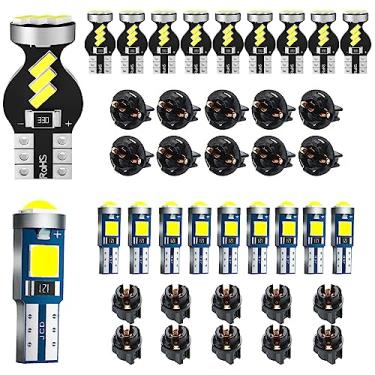 Imagem de Antline T5 37 74 73 2723 2721 194 T10 168 2825 W5W Lâmpada LED branca, super brilhante PC74 PC37 PC168 PC194 PC161 LED substituições para painel de painel de painel de cúpula interior luzes