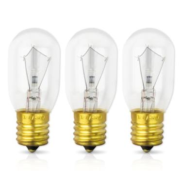 Imagem de 3 lâmpadas de micro-ondas 5304464090 - lâmpada de micro-ondas de 30 W para Frigidaire GE LG Kenmore Electrolux, substitui B36X10328, 5304461116, WWB36X10292, WB36X10132, PS1481517, PS176554117