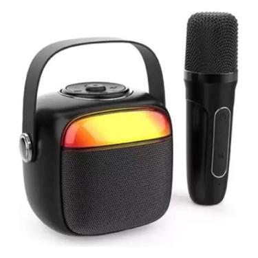 Imagem de Karaokê Caixa de Som Bluetooth Led com Microfone Sem Fio aproveite o D