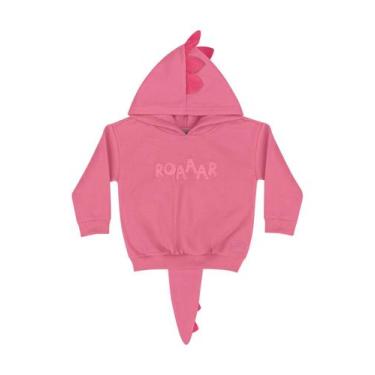 Imagem de Blusão em Moletom Unissex para Bebê Quimby, Rosa pink, P