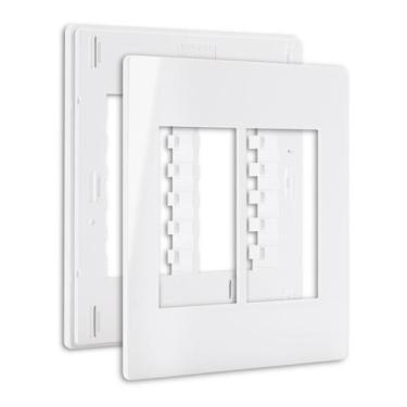 Imagem de Placa 4x4 6 Postos com Suporte Branco Infiniti - MarGirius, branco