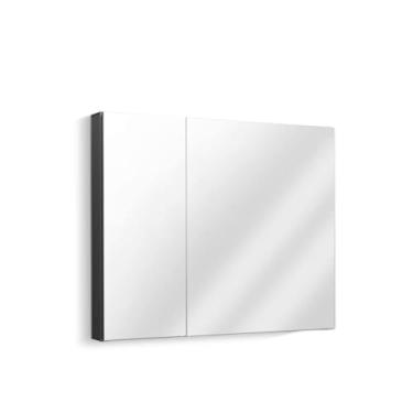 Imagem de KOHLER 81146-DA1 Maxstow Armário de remédios para banheiro, 76 x 60 cm, alumínio anodizado escuro