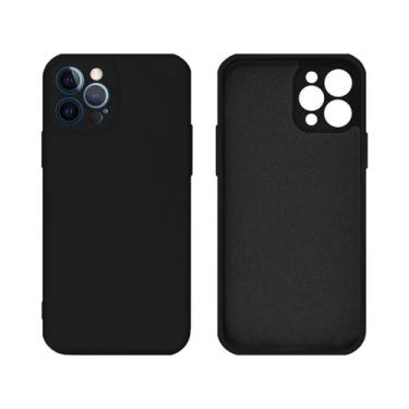 Imagem de Capinha iPhone 12 PRO Proteção Câmera Silicone Aveludado - GCM, Preto