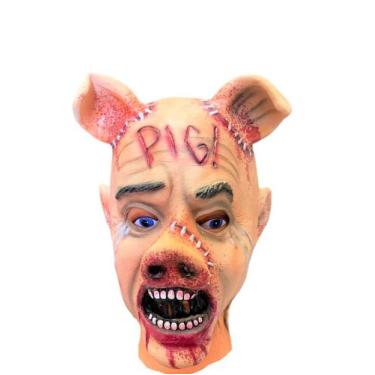 Imagem de Fantasia Mascara Cabeça de Porco Pig Assustador Terror - Lynx produçõe