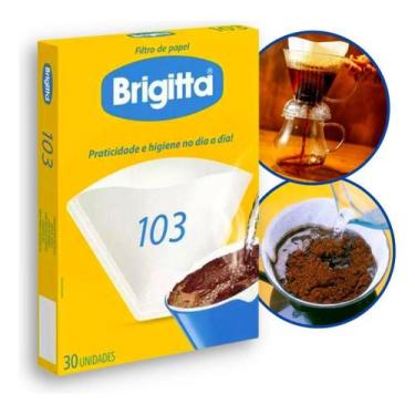 Imagem de Kit c/ 2 Filtro De Papel Coador De Papel 103 Micro Furo - Brigitta