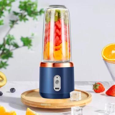 Imagem de Liquidificador Usb Mini 400Ml Misturador Ideal Para Whey - Portatil