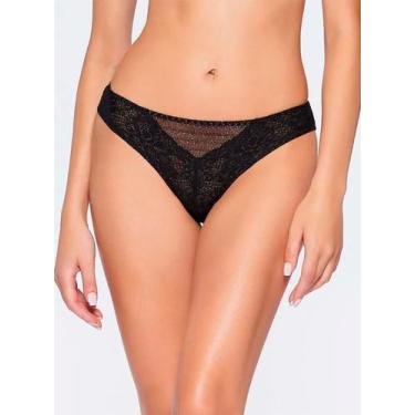 Imagem de Calcinha Biquíni Valisere 70799 Glam Renda e Laise Com Brilho T. P/XG,