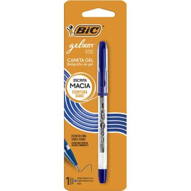 Imagem de BIC Caneta Gel Gelocity Ponta Fina 0,5 mm Azul 12 unidades