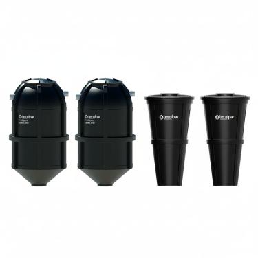 Imagem de Kit 2 Biodigestores 1500l + 2 Leitos Secagem 180l Tecnipar