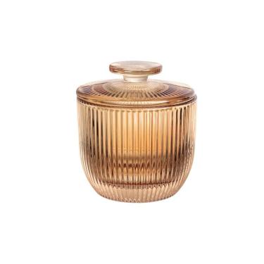 Imagem de Manteigueira Francesa Em Vidro Graffiato 150g Haüskraft âmbar