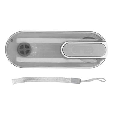 Imagem de Copo de água portátil para cães, dispensador de bebidas dobrável à prova de vazamentos Copo de bebida para animais de estimação leve para caminhadas ao ar livre Cinza