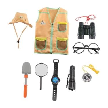 Imagem de Generic Kits de explorador infantil, fantasia para crianças, atividades ao ar livre, dramatização, kits de explorador, fantasia de jogo para crianças