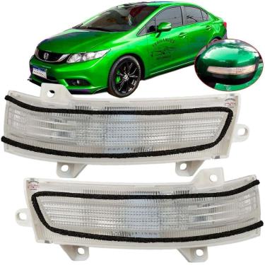 Imagem de Par Seta Pisca Retrovisor New Civic 2016