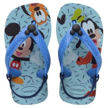 Imagem de Havaianas Chinelo Baby Disney Classics Unissex (Azul, BR, Bebê, Faixa Numérico, M, 17, 18)