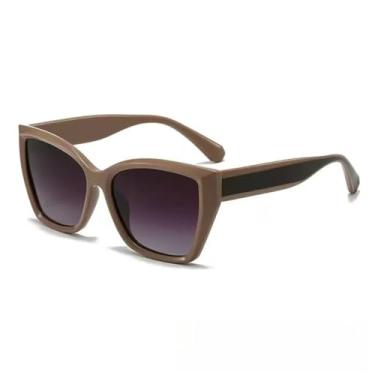 Imagem de HCPIHF Óculos de sol femininos de luxo para dirigir, polarizados, armação HD, UV400, leves (3)