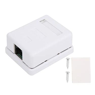 Imagem de Zerodis 2pcs RJ45 Placas de Parede de Montagem de Superfície e Conectores Porta Cat6 Rede de Junção Caixas de Desktop Saída de Informações Com Fita Dupla Face e Parafusos para Soquete de Comunicação