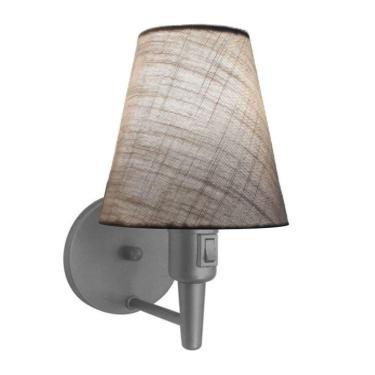 Imagem de Lustre Pendente Quadrado Vivare Md-4006 Cúpula Em Tecido 21/50x50cm - Bivolt Cinza-rustico-cinza 110v/220v