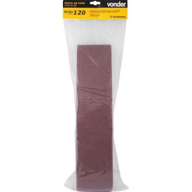 Imagem de Cinta De Lixa 100 Mm X 915 Mm G 120 Com 5 Peças Vonder