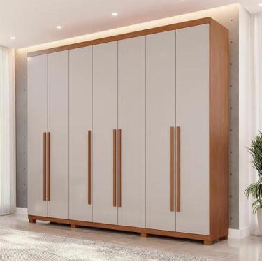 Imagem de Guarda Roupa Istambul 7 Portas Cinamomo/Off Benetil - Benetil Móveis