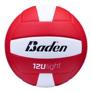 Imagem de Baden Voleibol de treinamento de microfibra leve (tamanho oficial), vermelho/branco