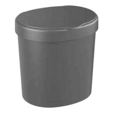 Imagem de Lixeira Com Tampa Para Pia Preto 4 Litros - 10902-0008 - Coza