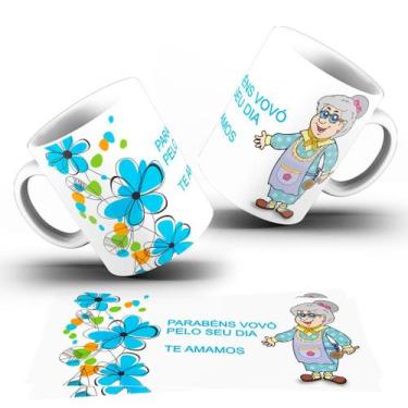 Imagem de Caneca Tema Vó  Caneca de Porcelana  Presente Especial Dia dos Avós - 